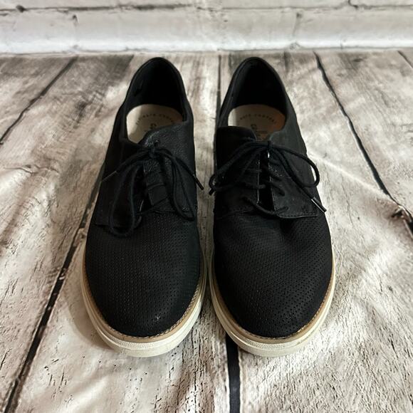 Clark’s Women’s Black Wedge Oxford Shoes, Size 8.5, Pre-owned - Picture 1 of 8
